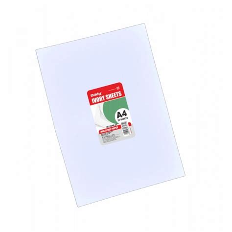 Oddy Ivory Sheets 210 GSM (A4) - Pack Of 25