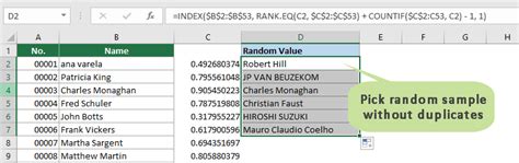 How to Select Sample Using Excel 的图像结果