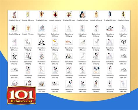 Buy 101 Dalmatians Clipart PNG, Cruella Puppy, 101 Dogs Sublimation ...
