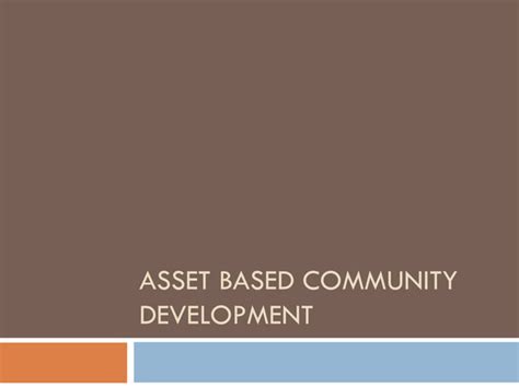 Image result for Asset Based Approach Community Development