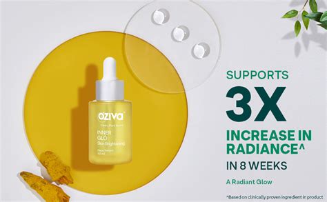 OZiva Inner Glo Skin Brightening Face Serum for Even Tone & Increased ...