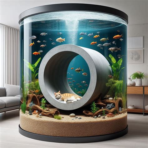 Crafting a Cat-Friendly Haven: Aquariums with Cat Tunnels