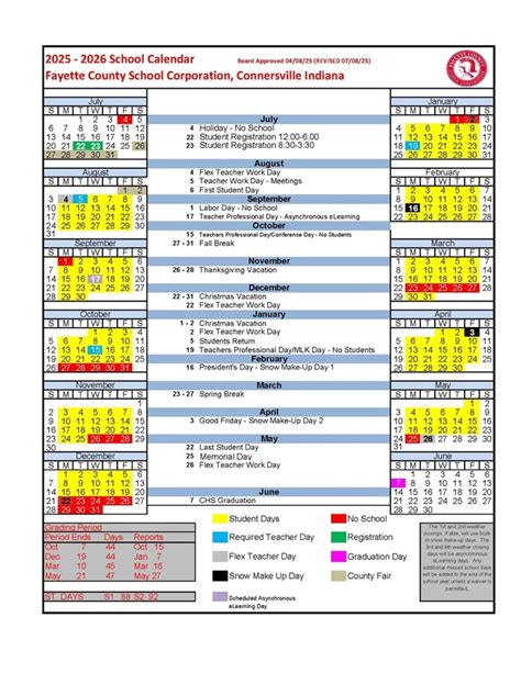 2025-2026 and 2026-2027 Academic Calendars (Revised April 8, 2025 ...
