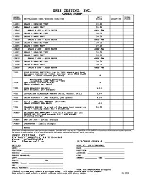 Fillable Online ORDER FORM* ORDER NUMBER TESTS/GRADE SETS/SCORING ...