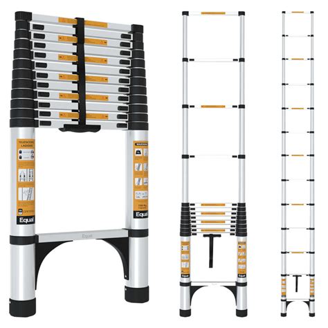Foldable Telescopic Ladder for Home | 6.5ft to 22ft | EN131 | Equal