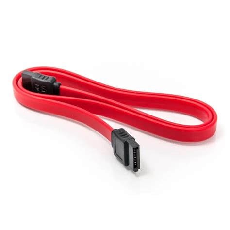 C2G 36in 7-pin 180 degree 1-Device Serial ATA Cable - Red : Amazon.in ...