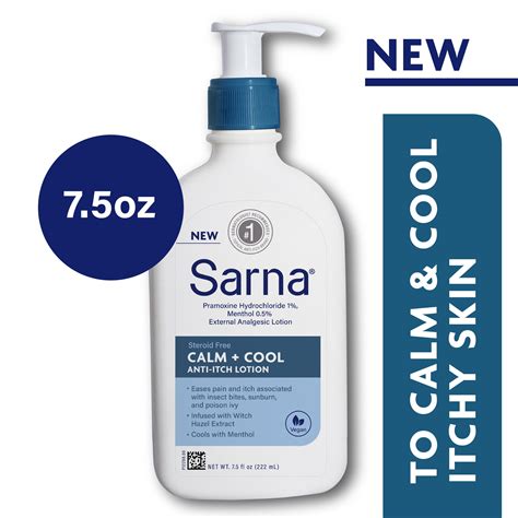 Sarna Calm and Cool Anti-Itch Lotion 7.5 oz HSA/FSA Eligible - Walmart.com