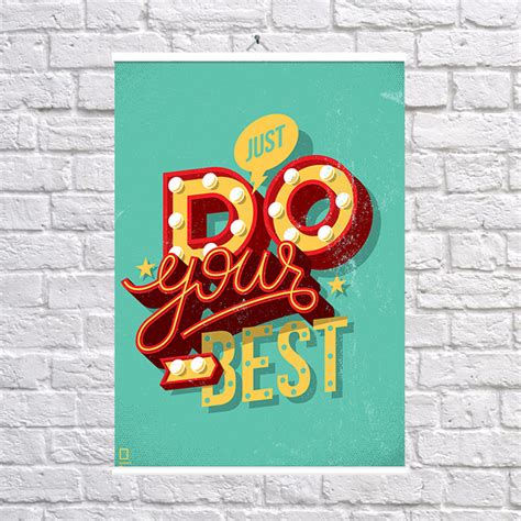 Купить Постер «Do your best» по цене 245 грн с доставкой в Киеве и по ...