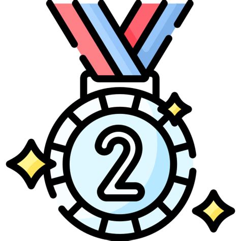 Silbermedaille - Kostenlose sport und wettkampf-Icons