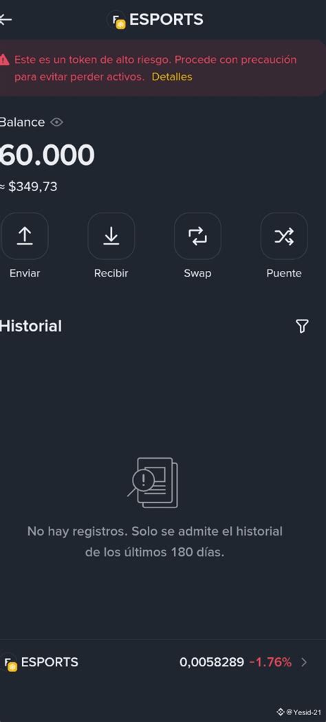 I have been making transactions of this token | Yesid-21 on Binance Square