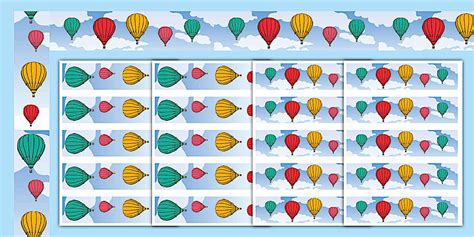 Hot Air Balloon Display Borders