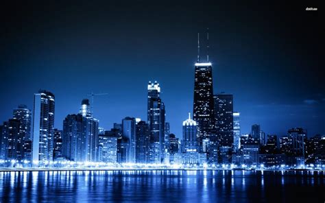 Chicago at Night Wallpapers - Top Free Chicago at Night Backgrounds ...