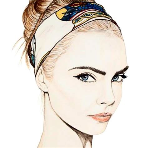 fashion illustration faces
