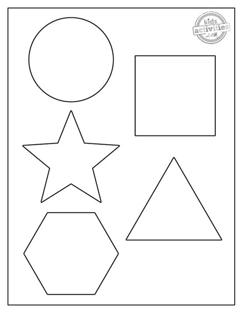 Shape Coloring Pages Kids Activities Blog - ParentingBest.com