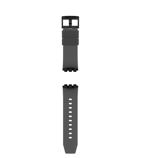 ACSO27B111 - BIG BOLD BLACK-TRANSP SILICONE STRAP - Swatch® Thailand