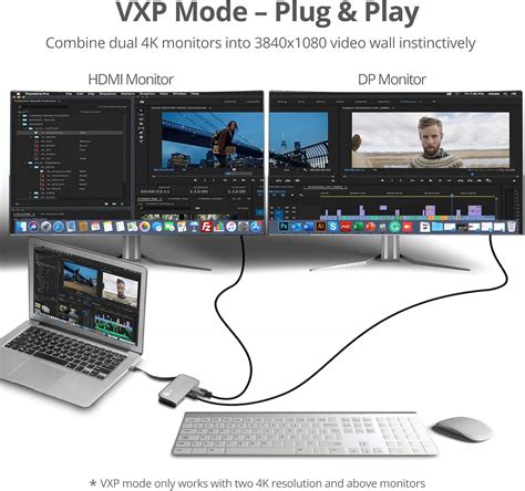 Buy SIIG USB-C to mDP & HDMI VXP Adapter with PD 3.0, Combine Two ...