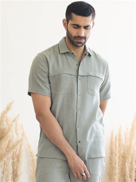 FALLIN GREEN SHIRT – MR BUTTON