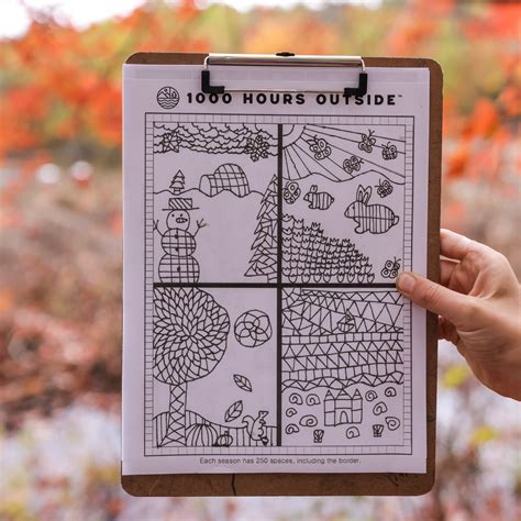 1000 Hours Outside Printable Tracker