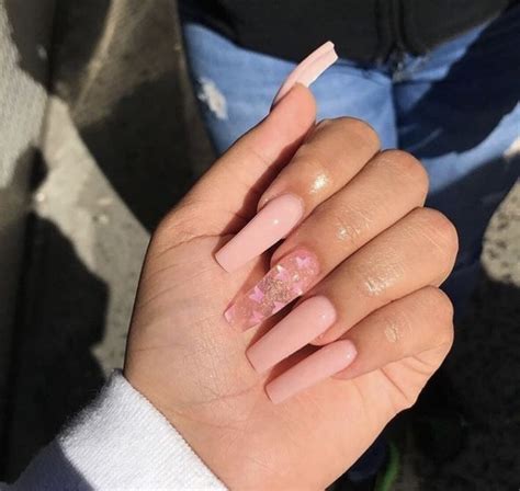 Nude Nails With Butterflies