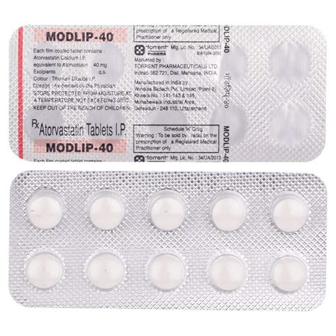 Modlip 40 - Strip of 10 Tablets : Amazon.in: Health & Personal Care