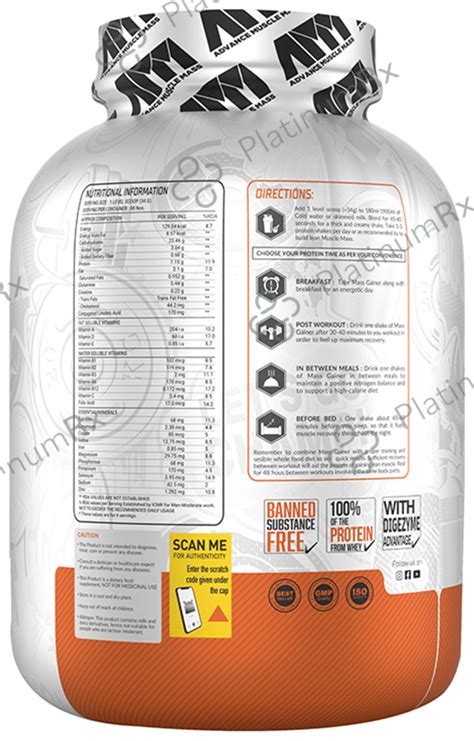 Advance MuscleMass – Uses, Price, Side Effects | PlatinumRx