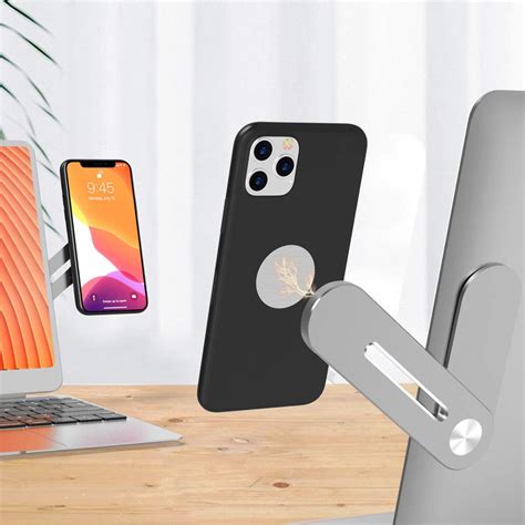 Laptop Extender Phone Stand, Foldable Side Mount Laptop Stand Mobile ...