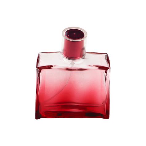 Gradual Coating Red Screen Printing Trapezoid Cologne 90ml Empty Spray ...