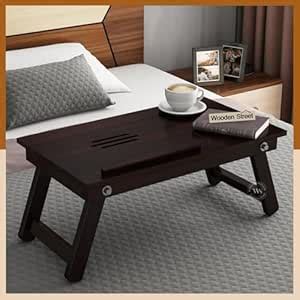 Wooden Street Lance Sheesham Wood Laptop Table,Foldable Multipurpose ...