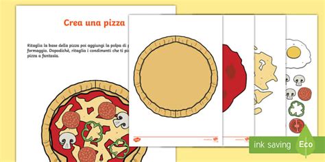 Crea una pizza Attività (teacher made) - Twinkl