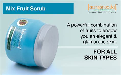 Buy Aryanveda Mix Fruit Face Scrub For All Skin Types | Exfoliates ...