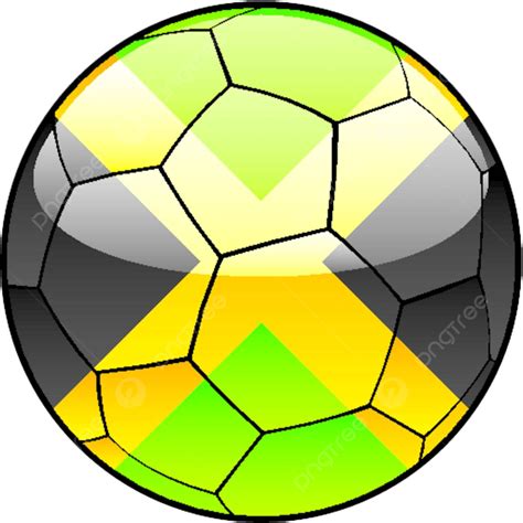 Jamaica Flag On Soccer Ball Clip Art Symbol Flag Vector, Clip Art ...