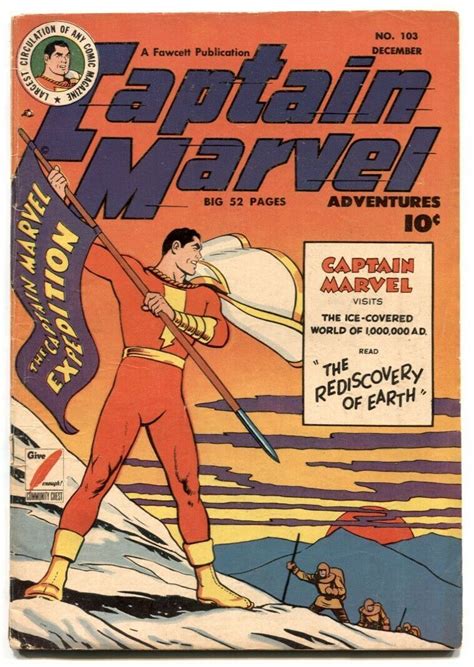 Captain Marvel Adventures #103 1949- Rediscovery of Earth FN | Comic ...