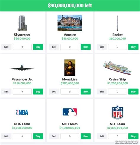这个网站让你“花光比尔盖茨的钱” 900亿美元买买买 _ 游民星空 GamerSky.com