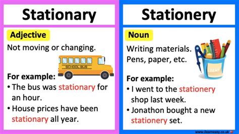 Stationery Definition Of Terms at Ida Barrera blog