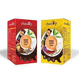 Chaizup Instant Masala and Saffron Premix Tea - Karak Ready to Drink ...