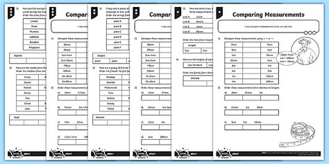Comparing Lengths Differentiated Worksheet / Worksheets