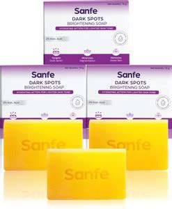 Sanfe Dark Spots Brightening Soap| Prevents Blemishes| 75gm - 3 pcs ...