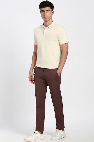 Buy Men Brown Textured Super Slim Fit Casual Trousers Online - 39973887 ...