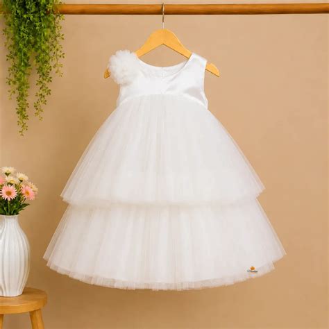 Buy White Net Frock for Girls – Mumkins