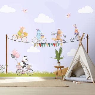 Whimsical Wheely Parade Kids Wallpaper | Life n Colors