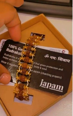 Gold Plated Modern Rudraksha Bracelet – Japam