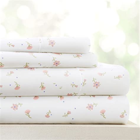 Linen Market 4 Piece Queen Sheet Set - Breathable, Double-Brushed ...