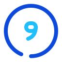 Number circle Icons & Symbols