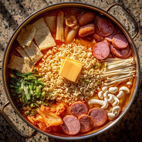 Korean Army Stew (Budae Jjigae) – Spicy, Cheesy One-Pot Comfort - Quick ...