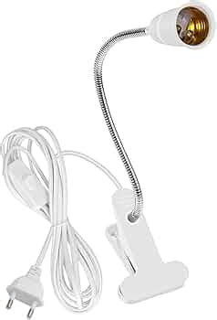 ELEPHANTBOAT E27 Clamp Incandescent Light Lamp Holder With Metal Clip ...