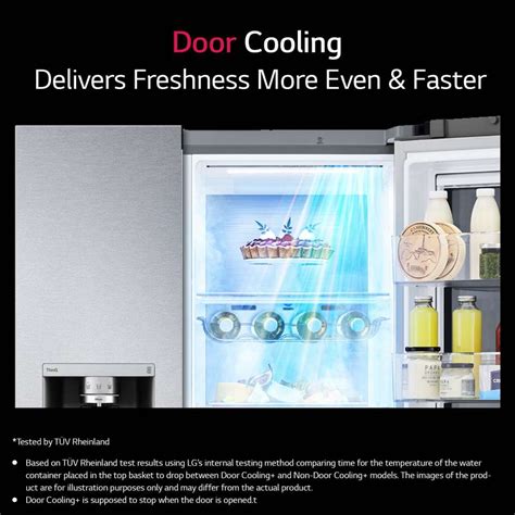 LG 674 L Frost Free Side by Side Refrigerator with Inverter Linear ...