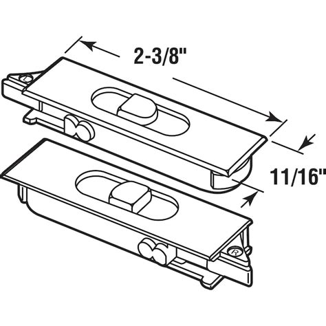 Prime-Line Spring Loaded Plastic Left and Right Tilt Latch Set F 2931 ...
