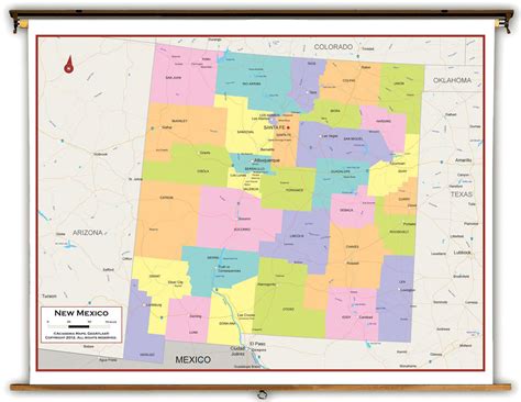 Map Of Co To New Mexico New Mexico Road & Recreation Atlas