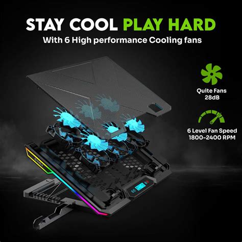 SpinBot AirFlow X20 |6 Fans|RGB Lights|6 Speed Level|Metal Body| 6 Fan ...