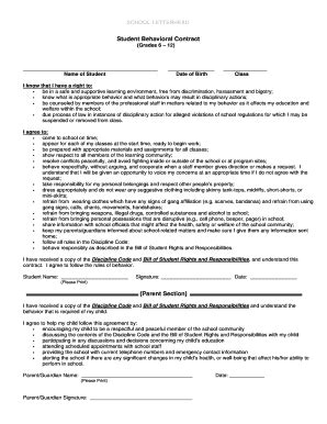2006-2026 Form LaGuardia Community College Student Behavioral Contract ...